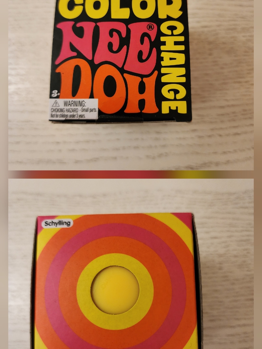 Authentic Color Nee Doh Change - Yellow To Orange